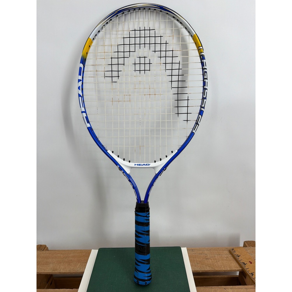 Head‎ Ti.Agassi 23 Junior Tennis Racquet Blue White Yellow 3 3/4 Grip 231777